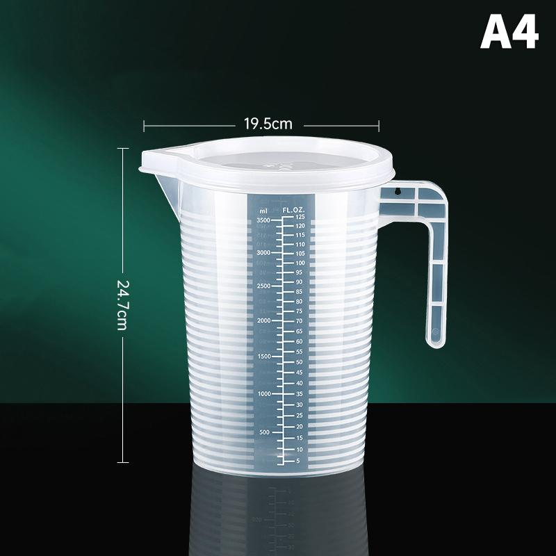 Scale Measuring Cup With Lid Milk Tea Shop Specific Measuring Bucket Large Capacity Scale Transparent Cup Kitchen Baking Supplie