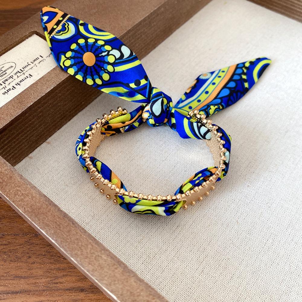 Exaggerated Ethnic Style Wristband Europe American Style Bohemian Scarf Bangle  Decoration