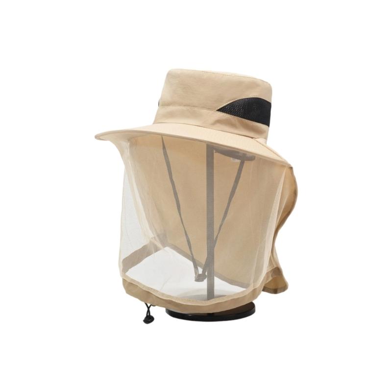 Breathable Insect Proof Face Cover Sun Protective Headgear For Fishing Gardening Outdoor Activity Lightweight Travel Hat