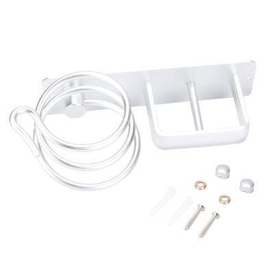 Aluminum Wall Mounted Shelf Hair Dryer Rack Organizer Holder Stand for Bathroom