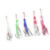 5Pcs Glowing Octopuses Squid Skirt Trolling Swimbait for Freshwater Saltwater Silicones Fishing Glowing Octopuses Baits
