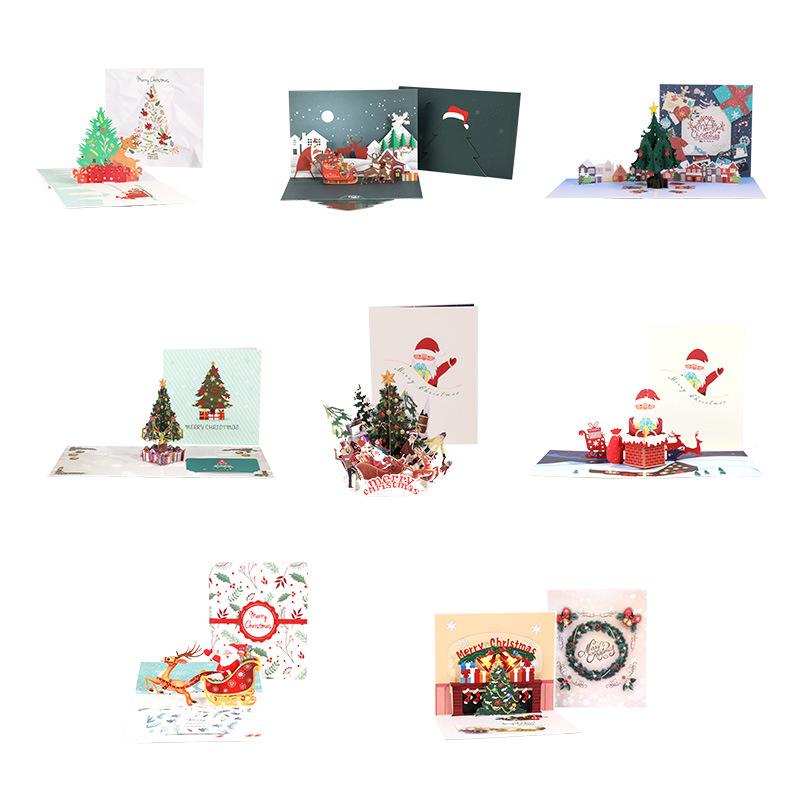 Pop-Up 3D Christmas Tree Card - Creative Holiday Greeting and Gift