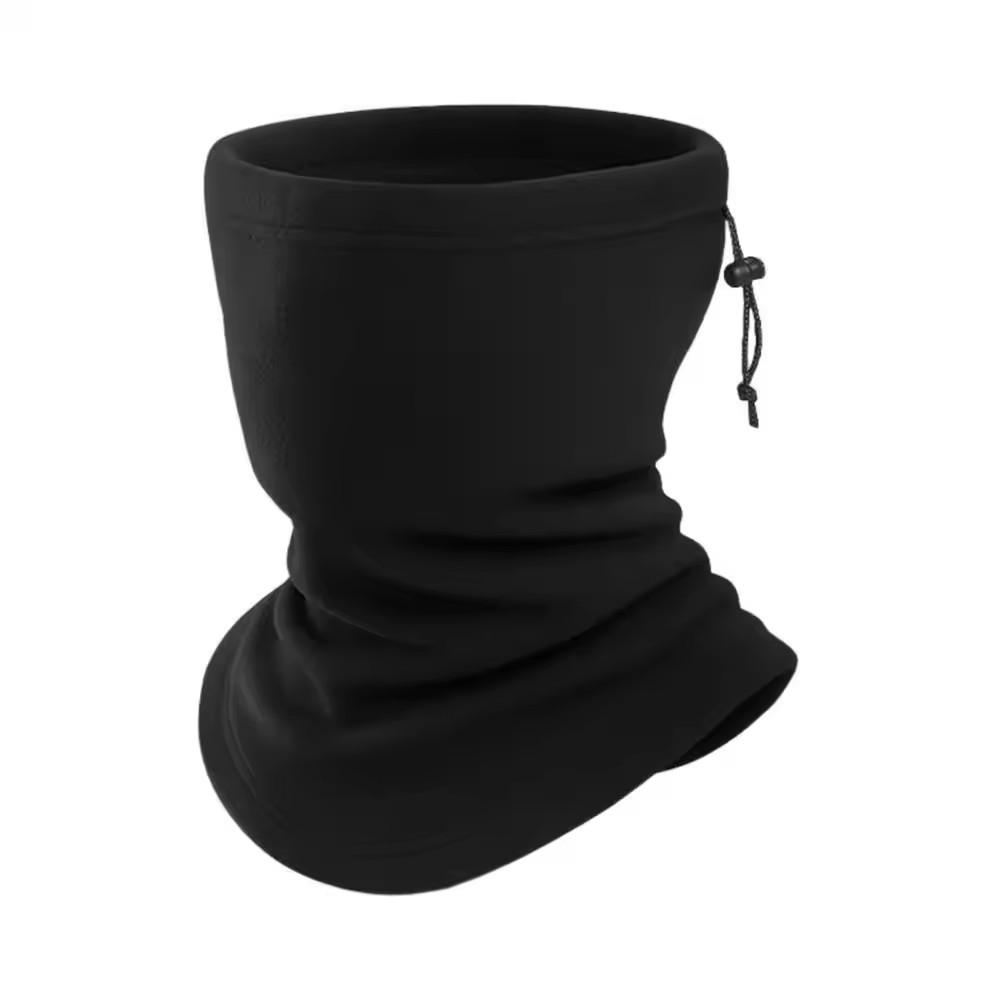 

Winter Motorcycle Warm Scarf Wool Windproof Ski Mask Suitable for Unisex Drawstring Thick Camping and Hiking Sports Half Mask чёрный