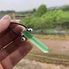 Hokage Tsunade Gemstone Nature Jade Pendant Uzumaki Charms Necklace Halskette Anime Cosplay Necklaces For Friends