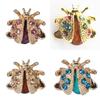 Cartoon Insect Brooch For Women And Men With Sparkling Alloy Finish Spring