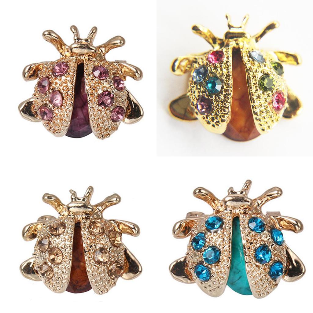 Cartoon Insect Brooch For Women And Men With Sparkling Alloy Finish Spring