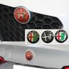 74MM Rear Trunk Emblem for Alfa Romeo Logo Giulietta Stelvio 156 Mito Giulia 159 147 Car Front Badge Cover Sticker Accessories