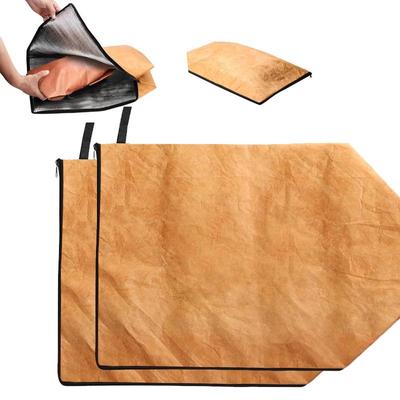 1/2Pcs BBQ Blanket for Resting Meat, Reusable Insulated Meat Blanket with Zipper, Foldable and Lightweight BBQ Bag for Outdoor Grilling