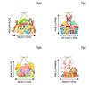 Paper Easter Rabbit Door Hanging Party Decor With Cartoon Theme Party For