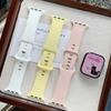 Wide Floral Polka Dot Silicone Strap Butterfly Buckle for Apple Watch Series12 11 10 SE1 2 3/Ultra4 3 2 38/42/45/49 mm