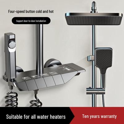HENGDI Thermostatic Digital Display Pressurized Shower System