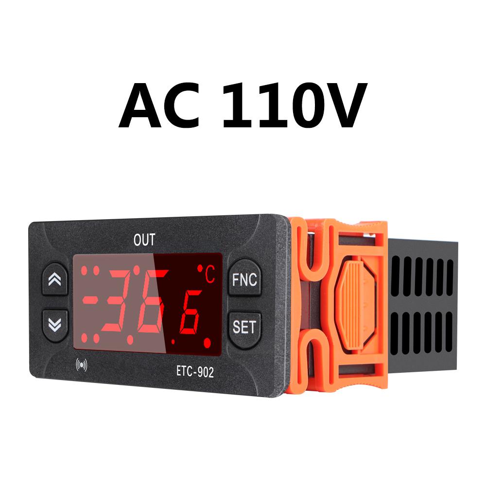 ETC 902 Digitální regulátor teploty 12V 24V 110V 220V Termoregulátor Termostat Ohřívač Chladič Chlazení Alarm