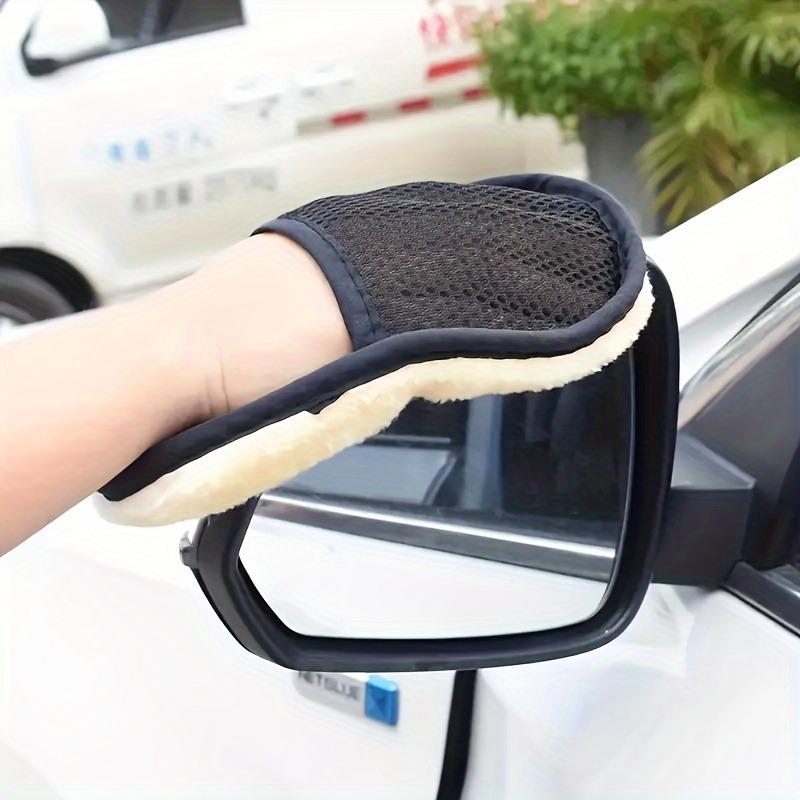 1PC Car washing gloves Double sided plush car wipe cloth thickened and waxing does not damage the car kitchen cleaning gloves