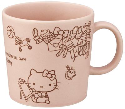 Skater Mino Ware Becher, 290ml, Keramik Suppentasse, Hello Kitty, Sanrio CHMG30-A