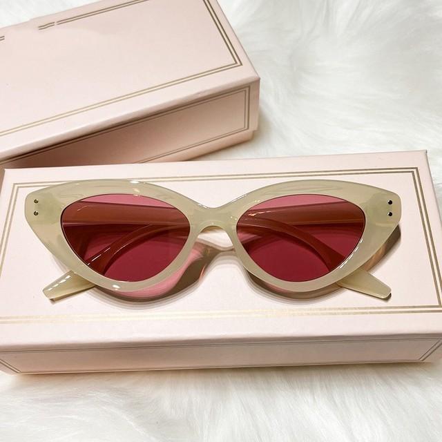 

Винтажные женские солнцезащитные очки «кошачий глаз», классические солнцезащитные очки UV400, солнцезащитные очки, солнцезащитная рама для езды на автомобиле, спортивные очки