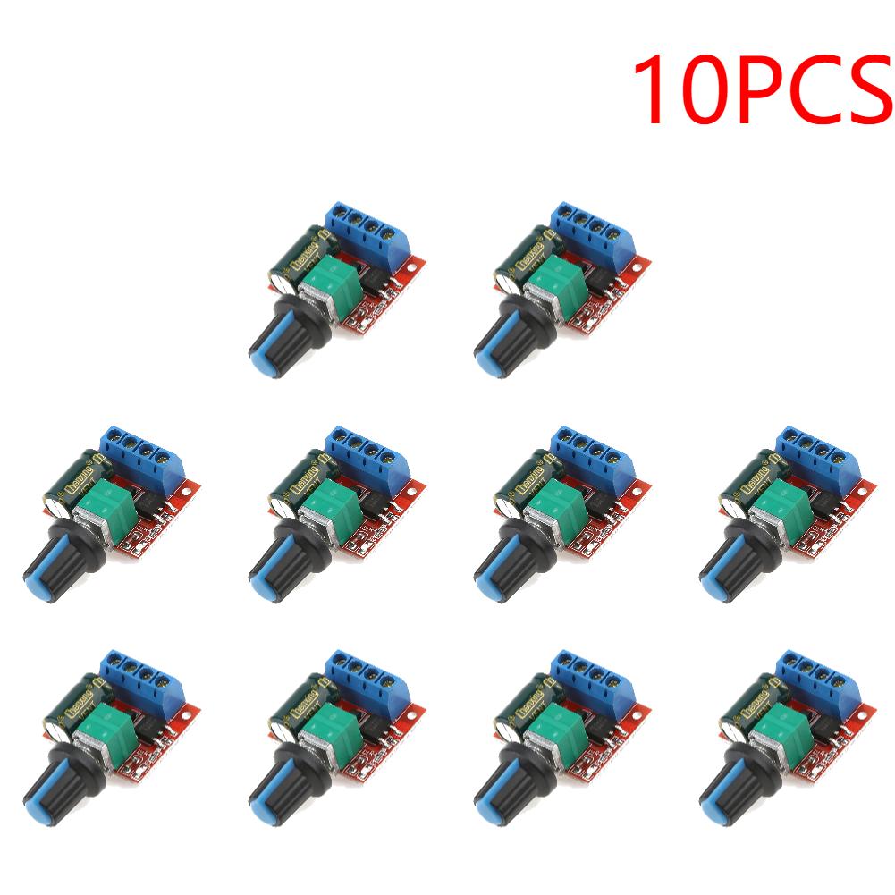 5-30Pc 5A 90W PWM 12V DC Motor Speed Controller Module DC-DC 4.5V-35V Low Voltage Motor Speed Controller Adjustable Drive Module