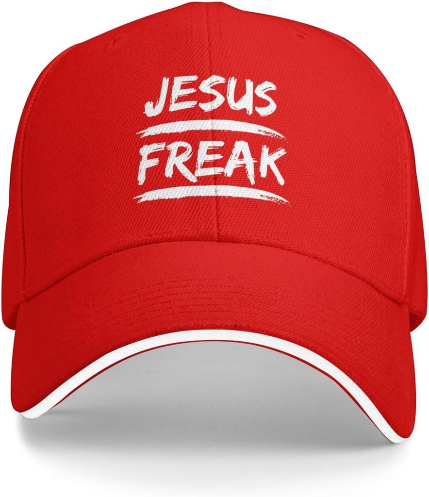 Jesus Freak Grafik Baseballkappe Polyester Lässig Verstellbar Trucker-Hut für Unisex Erwachsene