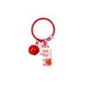 Cartoon Acrylic Blessing Word Keychain Pendant - Irregular Shape, Ideal for Students & Small Gifts