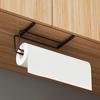 Porta rotolo carta da cucina senza foratura, mensola portaoggetti da parete per cucina, bagno, salvaspazio, organizer per pellicola trasparente, porta fazzoletti