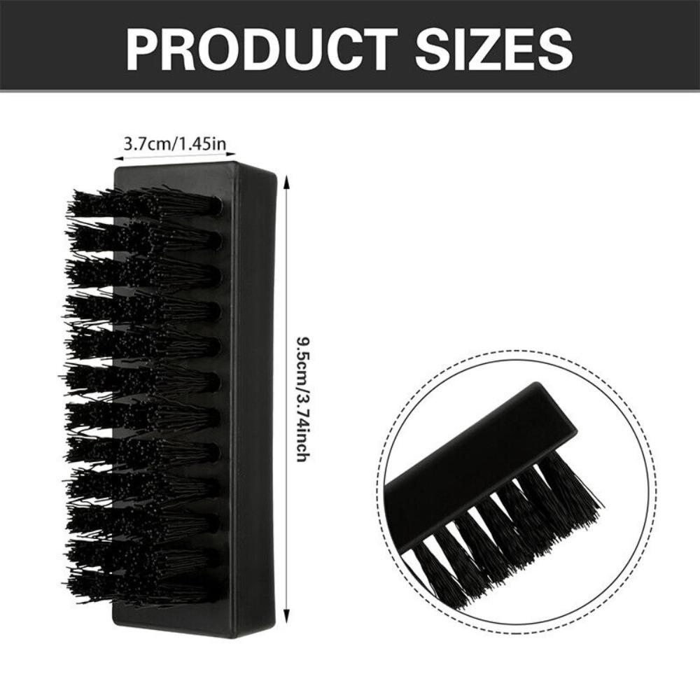 Black Handle Grip Nail Brush Multifunctional Nano Brush Durable Finger Nail Brushes