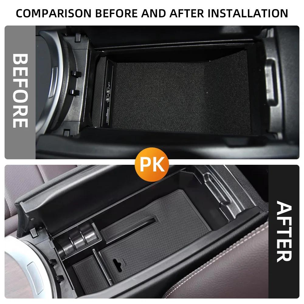 Armrest Storage Box For Mercedes Benz C Class W205 2015-2021 GLC W253 2016-2023 Center Console Organizer Tray Case Accessories