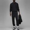 Jordan Wordmark Series Solid Logo Embroidered Crew Neck Long Sleeve T-Shirt Men Tops Black FJ0703-010
