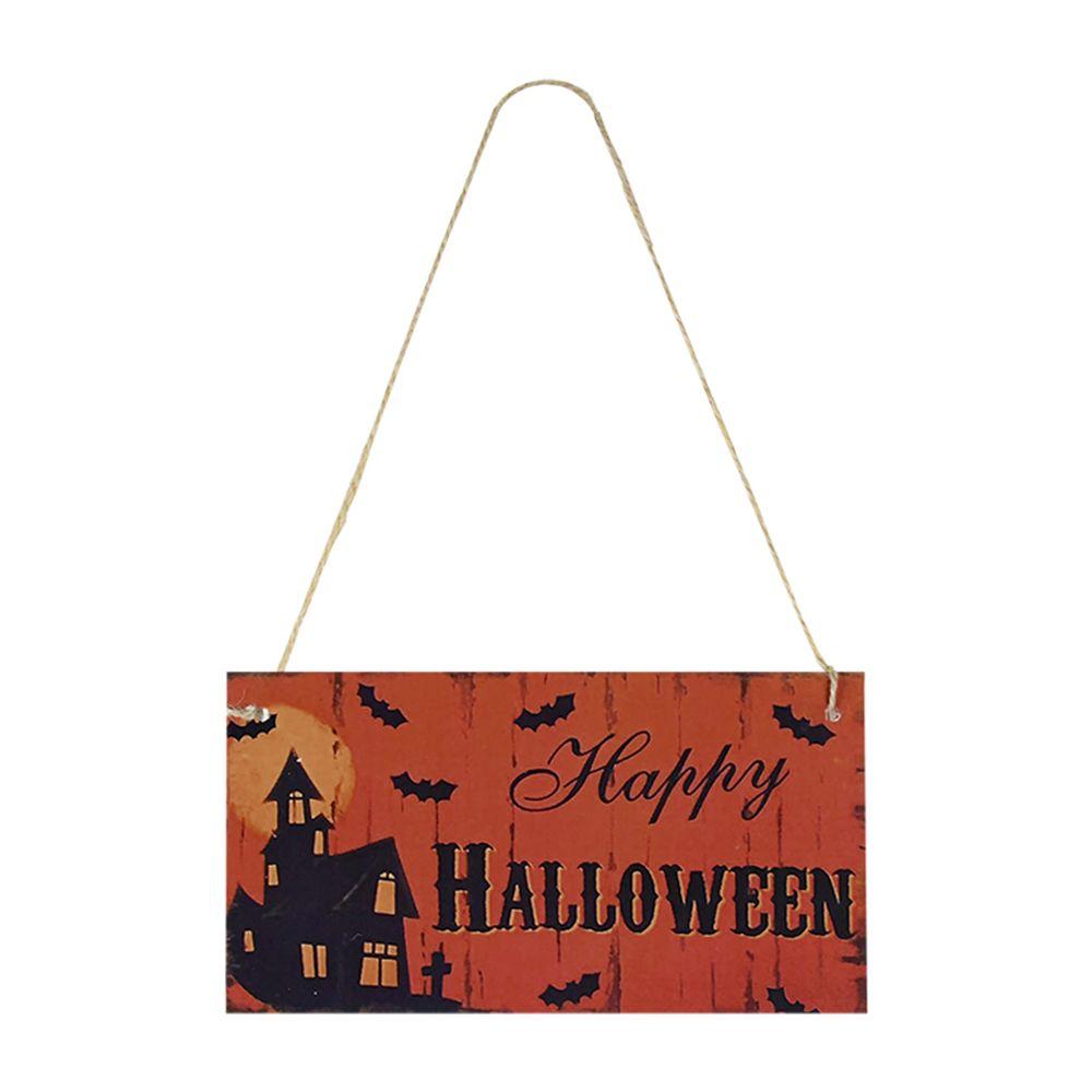 Pendant Pumpkin For Home Door Wall Halloween Decoration Wooden Plaque Wood Sign Hanging Ornament