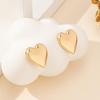 Chic Geometric Heart Charm Women's Versatile Stud Earrings
