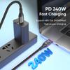 AUFU 5A Magnetic USB Type C Cable For Macbook 240W Fast Charging Magnet USB-C Charger Data Cord For iPhone Samsung Xiaomi Realme 4