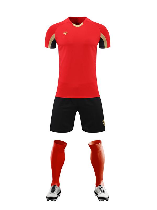 Short Sleeve Football Suit Men's and Women's Adults Children's Breathable Quick-Drying Training Sports Suit Football Suit