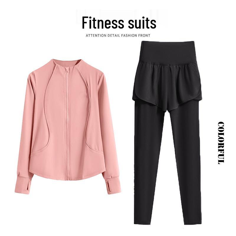 

Женская весенняя спортивная одежда 2025: Свободный костюм с длинным рукавом для фитнеса и тренировок по баскетболу Small