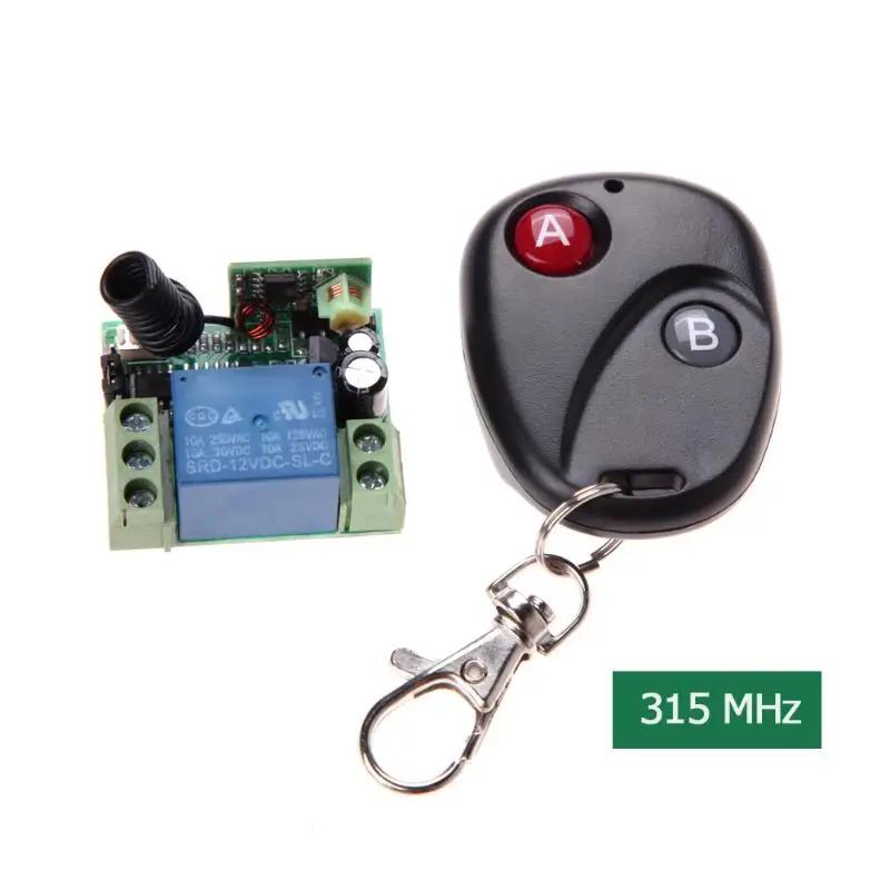 Wireless Remote Control Switch Universal DC 12V 10A 433MHz Telecomando Transmitter with Receiver for Anti-theft Alarm System