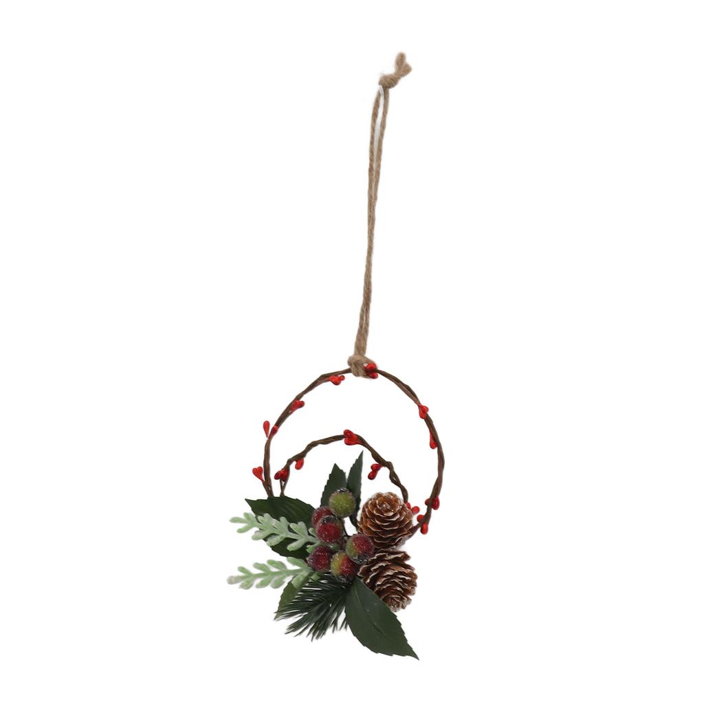 Christmas Hanging Decorative Wreath Handmade Unique Pine Cone Wall Decoration for Birthday Holiday Room Decorations