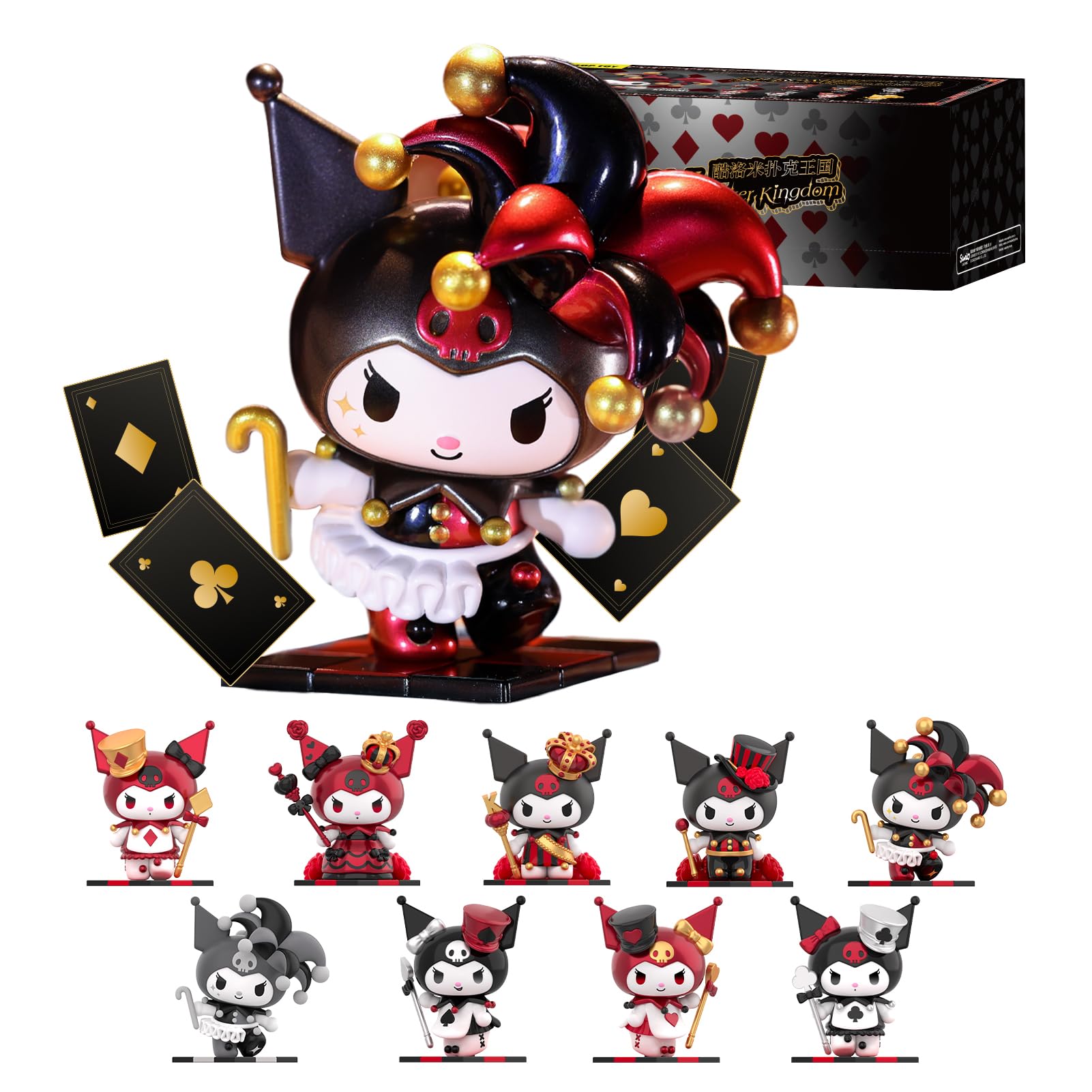 TOP TOY Персонажи Sanrio Серия Покер Коробка с Гачапон Фигурки-сюрпризы Мягкий Винил ПВХ Подарок День Рождения Рождественский Подарок Куроми Коллекционная Куроми