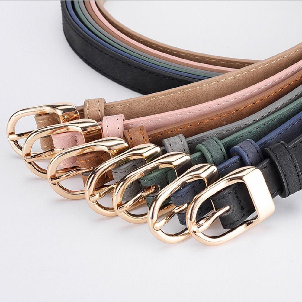 Casual Suede Leather Belt Luxury Design Waistband Trendy Business Waist Belt  For Women