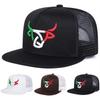 Women Ox Head Embroidery Hip-Hop Net Hats Spring And Summer Outdoor Use Adjustable Casual Baseball Caps Sunscreen Hat Sportss Cap For Men And