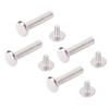 100 Sets Rivets M2 Stainless Steel Multifunctional Hex Nut   Flat Round Head Screw Rivets for Fence