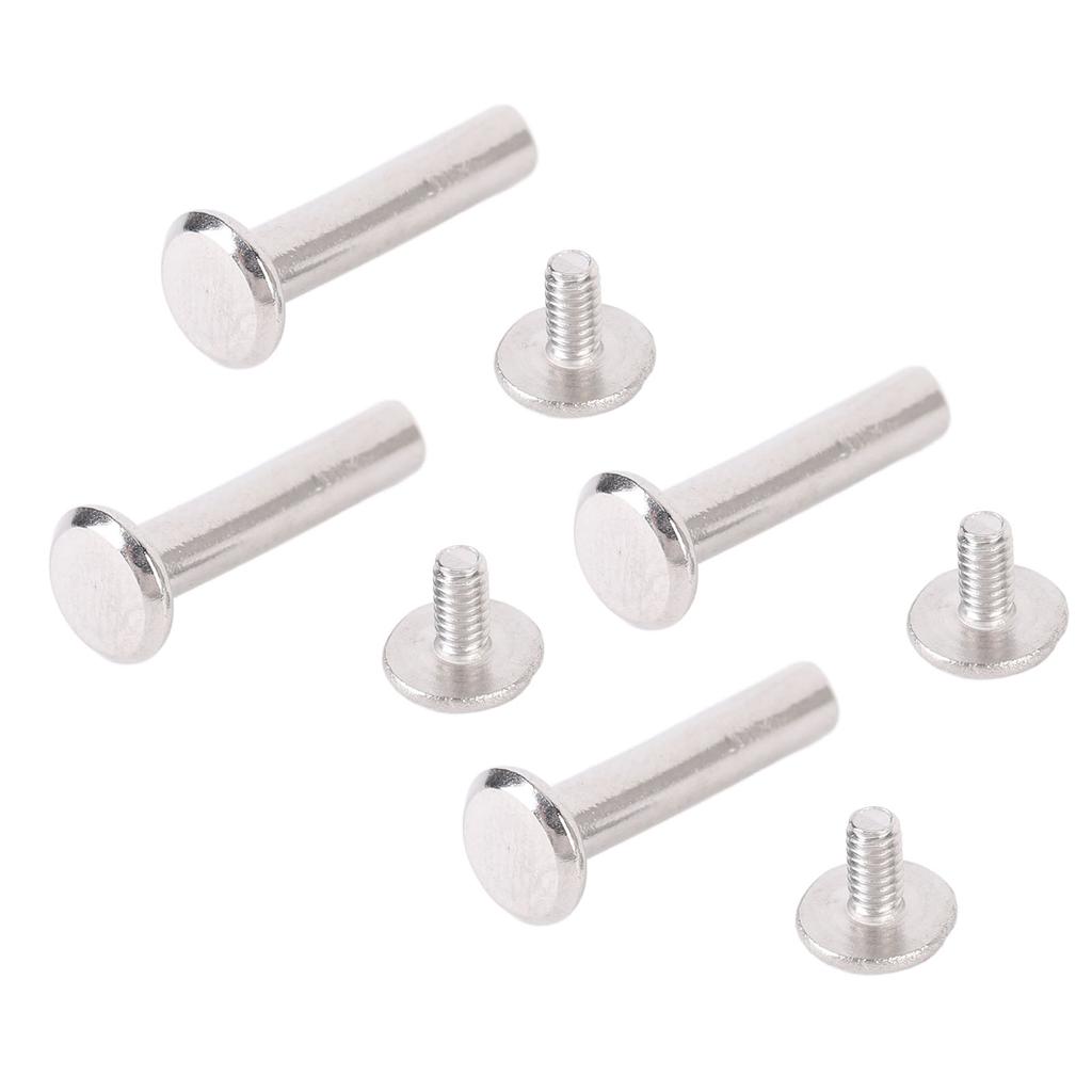 100 Sets Rivets M2 Stainless Steel Multifunctional Hex Nut Flat Round Head Screw Rivets for Fence