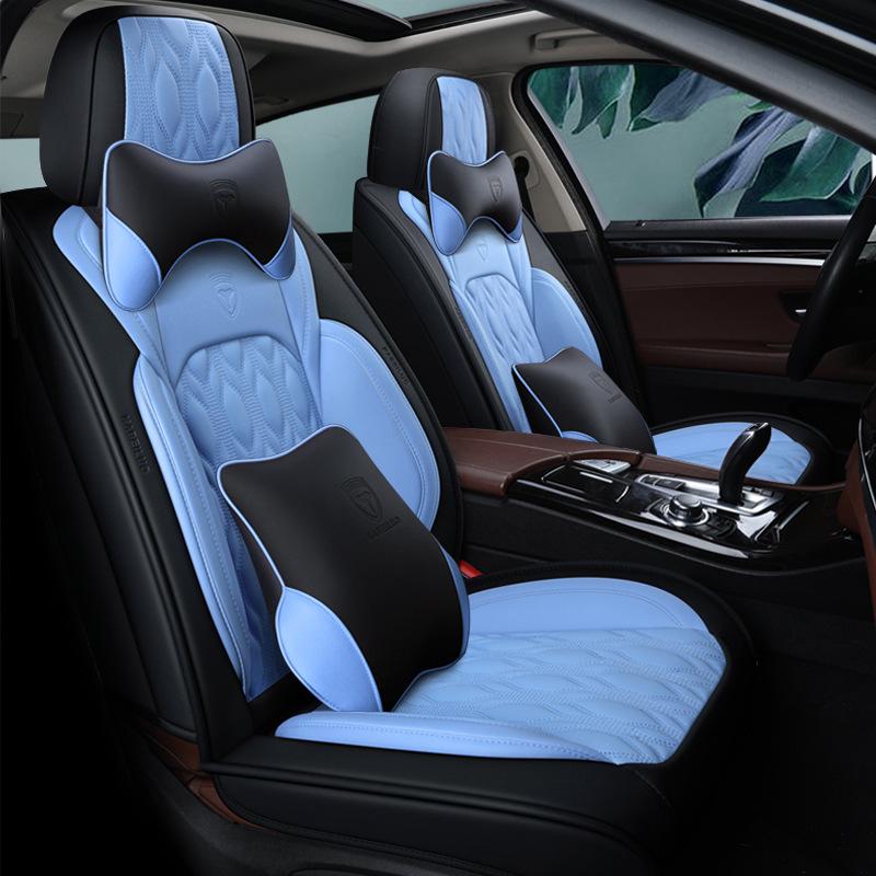 New Seamless Full Leather Universal Car Seat Cushion for All Seasons
