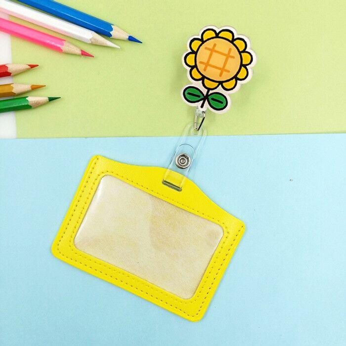 1PCS Work Credit Card Holders Cute Student Card Cover Case Name ID Card Cover Work Identity Badge Bags