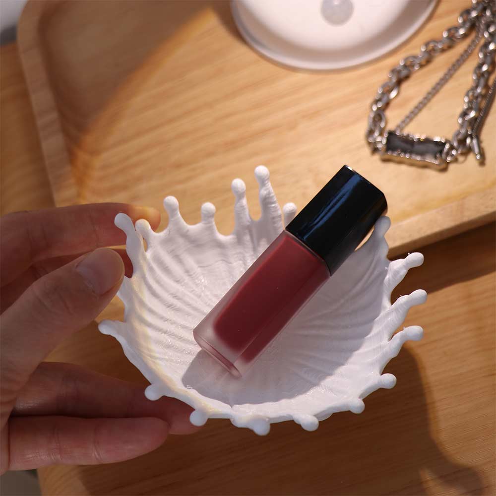 3D Printed Ring Holder Wavy Edge Entryway Keys Tray Minimalist Jewelry Organizer  Desktop Organizer
