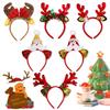 Snowman Antler Hair Hoop Red Hair Band New Headwear  Christmas
