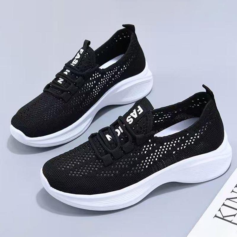 

Summer Women s Athletic Sneakers Breathable Sport Running Shoes for Outdoor Hiking Casual Tennis Comfortable Female Footwear 37 чёрный