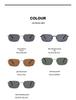 Women's Retro Square Metal Sunglasses, UV400 Sun Protection, Versatile Fashion Style