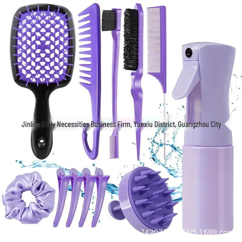 Bestseller Haarstyling-Set: Toupierbürste, Balayage-Kamm, Sprühflasche mit kontinuierlichem Sprühstoß, Werkzeug für Haarverlängerungsnadel