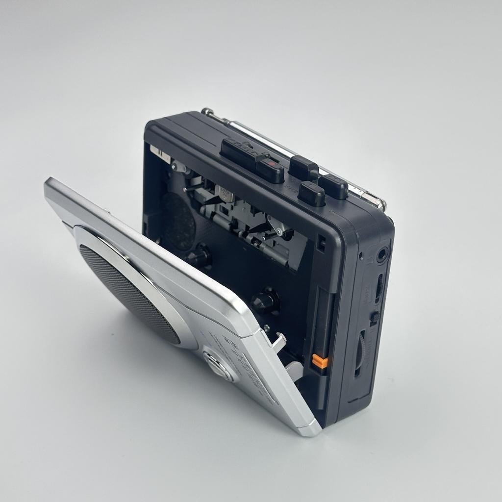 Portable Tape Player with FM Radio Language Learning Cassette & Headphones Functions USB MP3 Auto Reverse
