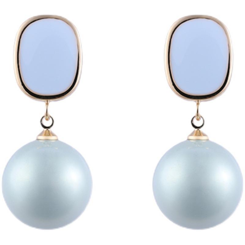 Pinkdudu Simple Causal Pearl Drop Earrings Temperament Elegant Trendy Alloy Earrings Jewelry Gift PD1746