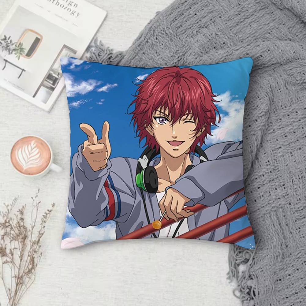 The Prince of Tennis Doublesided Printed Square Decorative Cushion Cover for Sofa Living Room Home Decor