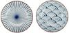 Pair of multi-use pots with dyed patterns, diameter 18.5cm (in presentation box) 13362