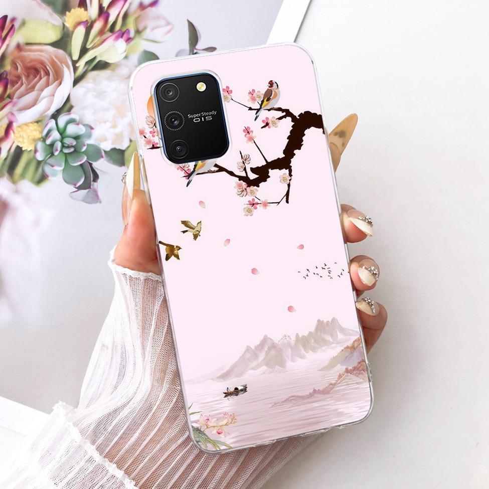 Clear For Samsung S10 Lite Case Cute Fashion Butterfly Funny Painted Casing For Samsung Galaxy S10 Lite SM-G770F SM-G770U1 Cover